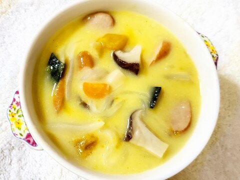 かぼちゃのコーンクリームスープ レシピ 作り方 By ゆかんち 楽天レシピ